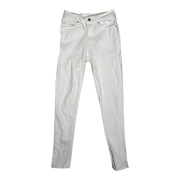 Levi's Denim - Levi's 721 High Rise Skinny Jeans Womens 27x30 White Light Wash Stretch Denim